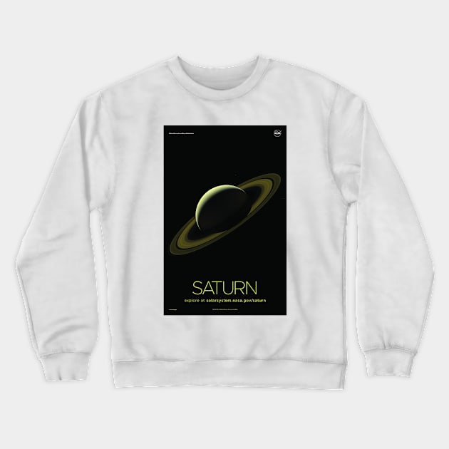 Saturn The Ringed Planet, God Of Agriculture &amp; Wealth | Solar System & Beyond Crewneck Sweatshirt by rocketshipretro